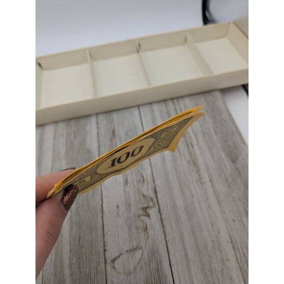 Vintage 1961 Monopoly Replacement Money Currency With Money Bank - Picture 11 of 12